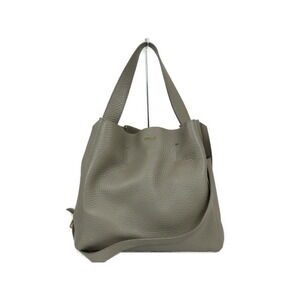FURLA Capriccio Hobo Bag gray leather shoulder handbag
